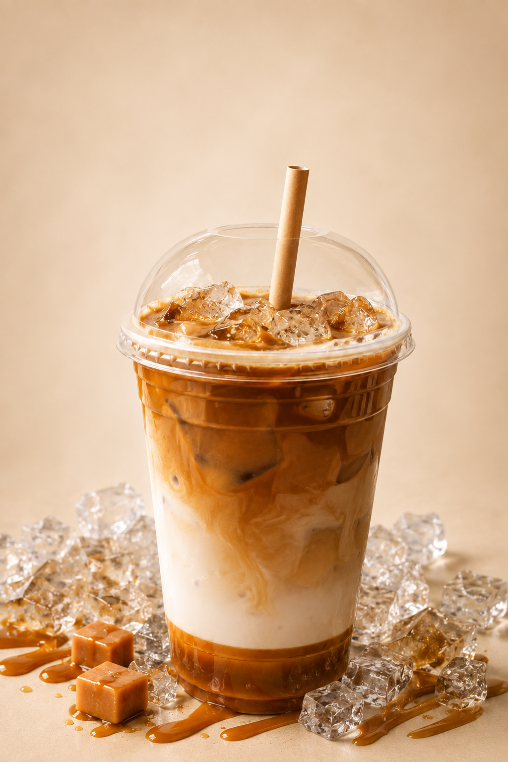 Casa Brazil Café iced caramel latte
